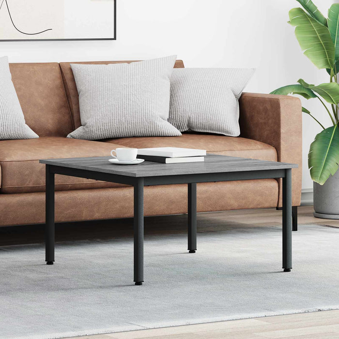 Masă de cafea Gri Sonoma 80 x 80 x 45 cm Lemn compozit - WALTI WALTI