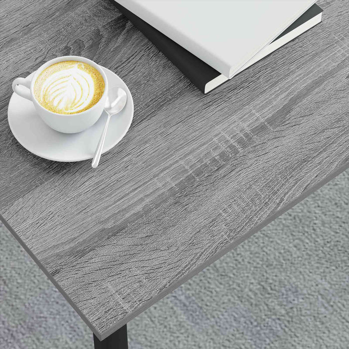 Masă de cafea Gri Sonoma 80 x 80 x 45 cm Lemn compozit - WALTI WALTI