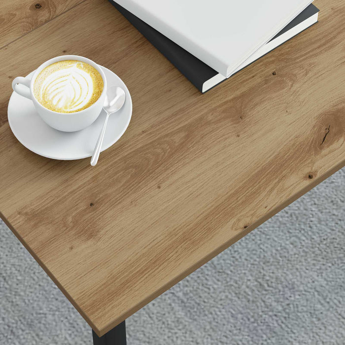 Masă de cafea Stejar artizanal 80 x 80 x 45 cm Lemn compozit - WALTI WALTI