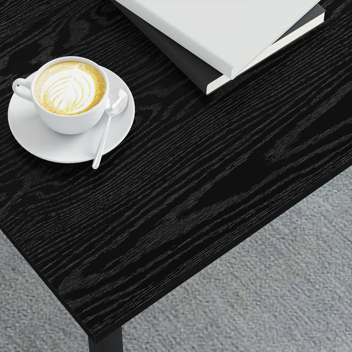 Masă de cafea Stejar Negru 100 x 100 x 45 cm Lemn compozit - WALTI WALTI