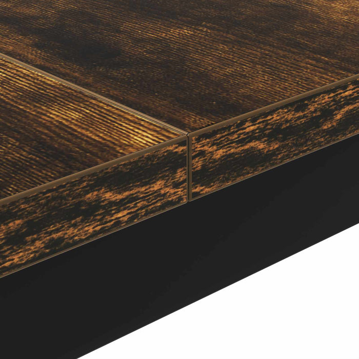 Masă de cafea Stejar fumuriu 100 x 100 x 45 cm Lemn compozit - WALTI WALTI