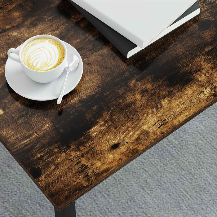 Masă de cafea Stejar fumuriu 100 x 100 x 45 cm Lemn compozit - WALTI WALTI