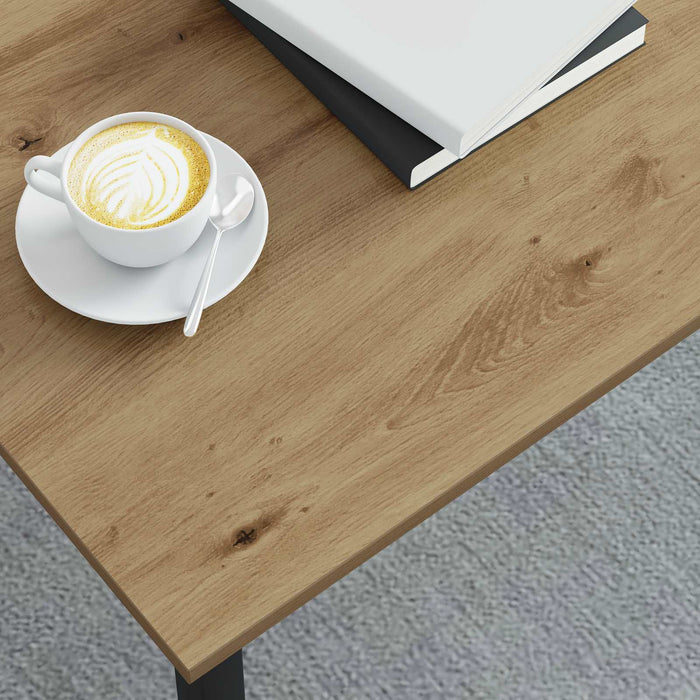 Masă de cafea Stejar artizanal 100 x 100 x 45 cm Lemn compozit - WALTI WALTI