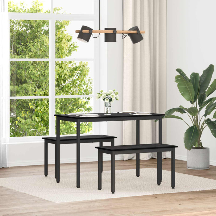 bancă Stejar Negru 80 x 35 x 45 cm Lemn compozit - WALTI WALTI