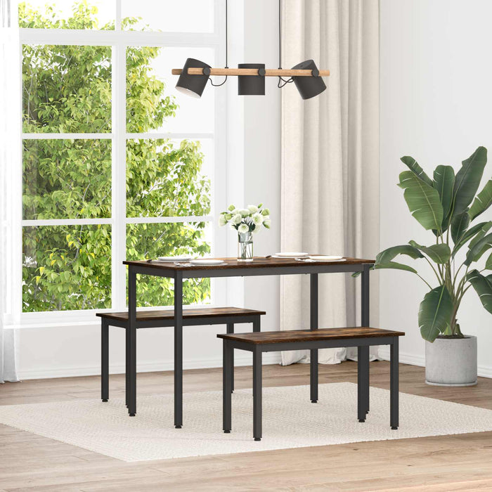 bancă Stejar fumuriu 80 x 35 x 45 cm Lemn compozit - WALTI WALTI