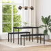 bancă Stejar Negru 110 x 35 x 45 cm Lemn compozit - WALTI WALTI