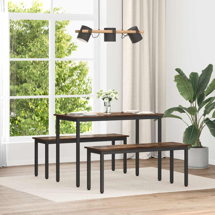 bancă Stejar fumuriu 110 x 35 x 45 cm Lemn compozit - WALTI WALTI
