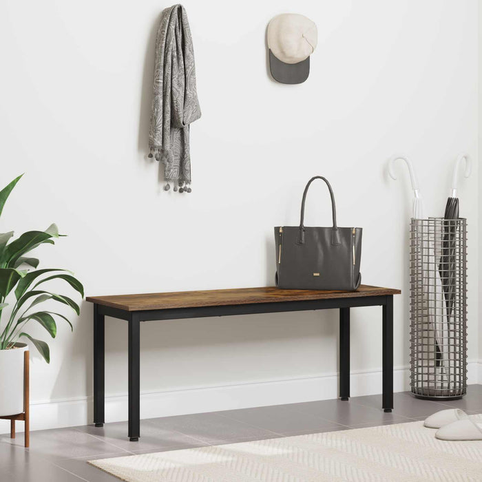 bancă Stejar fumuriu 110 x 35 x 45 cm Lemn compozit - WALTI WALTI