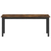 bancă Stejar fumuriu 110 x 35 x 45 cm Lemn compozit - WALTI WALTI