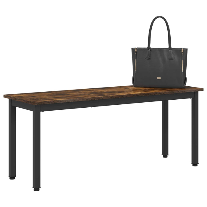 bancă Stejar fumuriu 110 x 35 x 45 cm Lemn compozit - WALTI WALTI