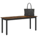 bancă Stejar fumuriu 110 x 35 x 45 cm Lemn compozit - WALTI WALTI