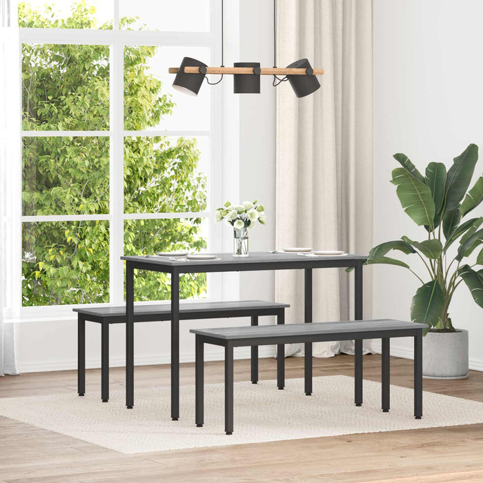 bancă Gri Sonoma 110 x 35 x 45 cm Lemn compozit - WALTI WALTI
