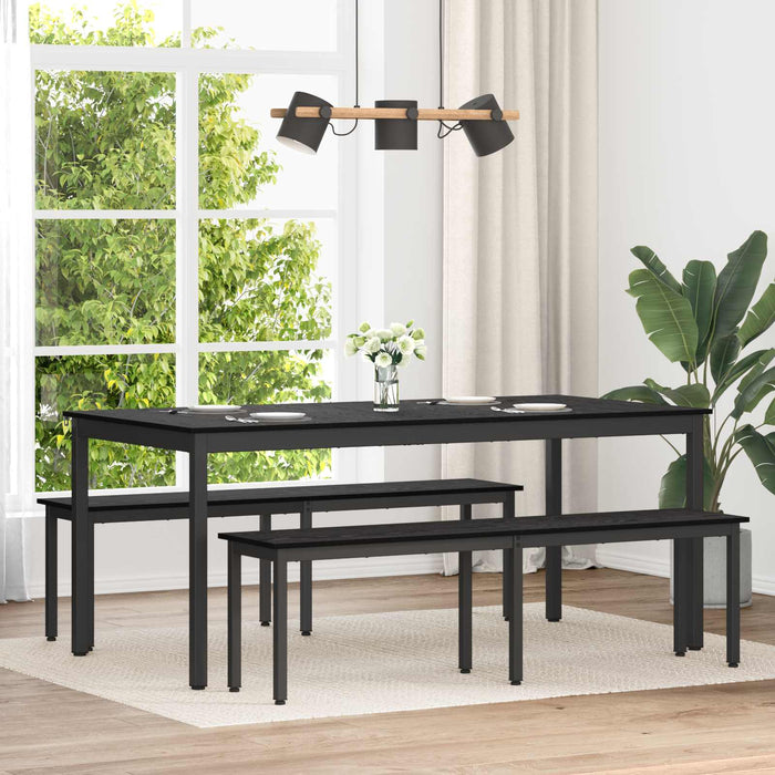 bancă Stejar Negru 160 x 35 x 45 cm Lemn compozit - WALTI WALTI