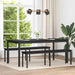 bancă Stejar Negru 160 x 35 x 45 cm Lemn compozit - WALTI WALTI