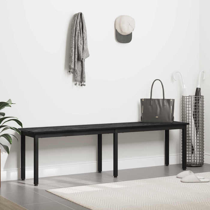 bancă Stejar Negru 160 x 35 x 45 cm Lemn compozit - WALTI WALTI