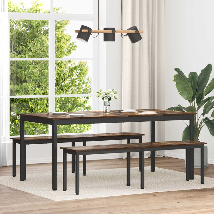 bancă Stejar fumuriu 160 x 35 x 45 cm Lemn compozit - WALTI WALTI