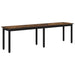 bancă Stejar fumuriu 160 x 35 x 45 cm Lemn compozit - WALTI WALTI