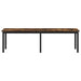 bancă Stejar fumuriu 160 x 35 x 45 cm Lemn compozit - WALTI WALTI