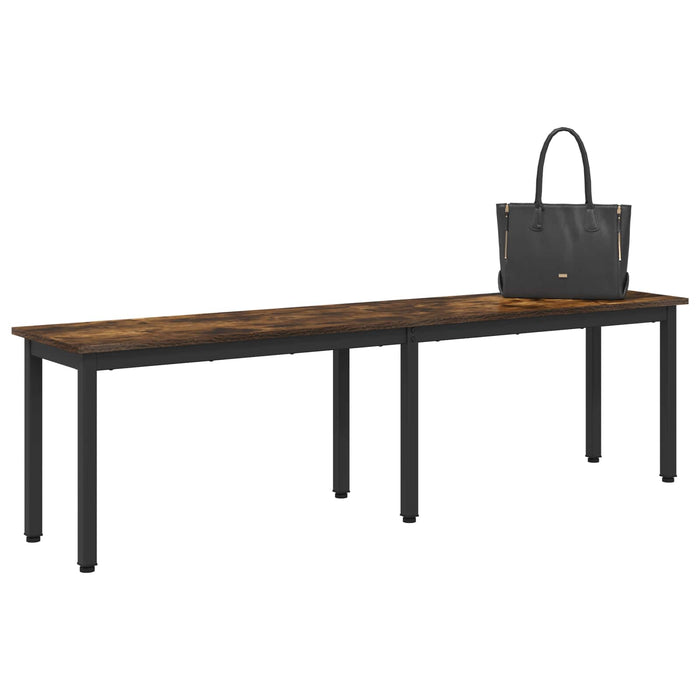 bancă Stejar fumuriu 160 x 35 x 45 cm Lemn compozit - WALTI WALTI