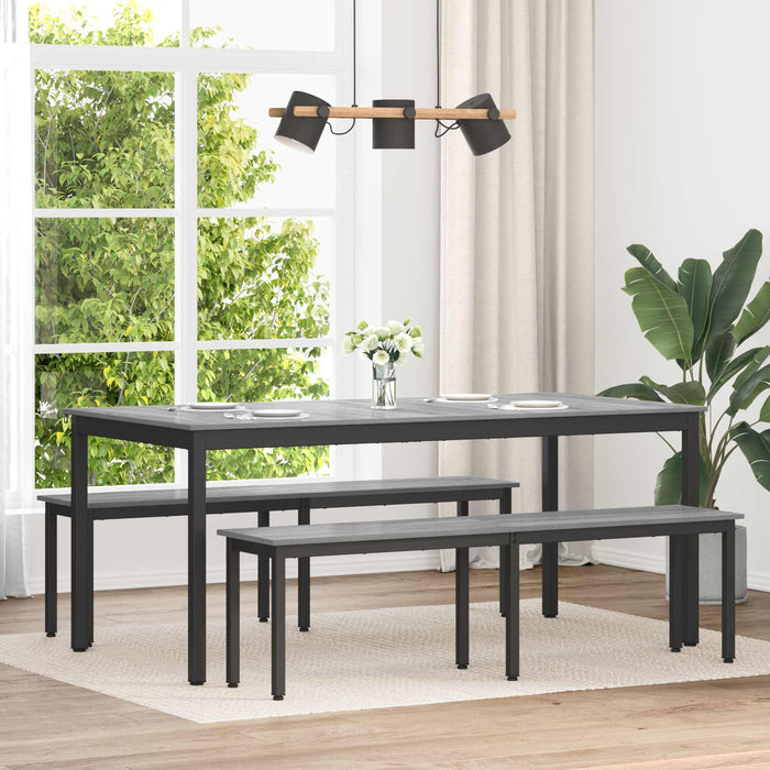 bancă Gri Sonoma 160 x 35 x 45 cm Lemn prelucrat - WALTI WALTI