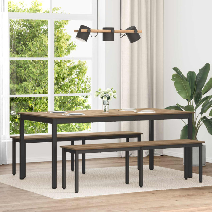 bancă Stejar artizanal 160 x 35 x 45 cm Lemn compozit - WALTI WALTI