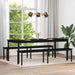bancă Stejar Negru 200 x 35 x 45 cm Lemn prelucrat - WALTI WALTI