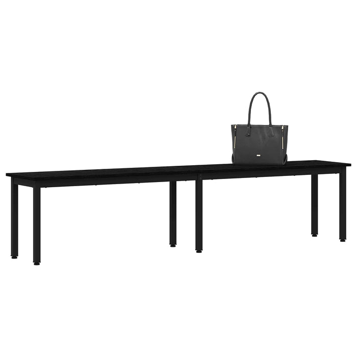 bancă Stejar Negru 200 x 35 x 45 cm Lemn prelucrat - WALTI WALTI
