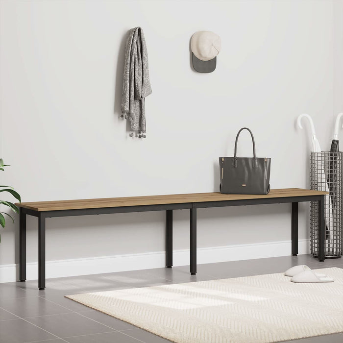 bancă Stejar artizanal 200 x 35 x 45 cm Lemn prelucrat WALTI