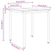 Mese de sufragerie 70 x 70 x 75 cm METAL - WALTI WALTI