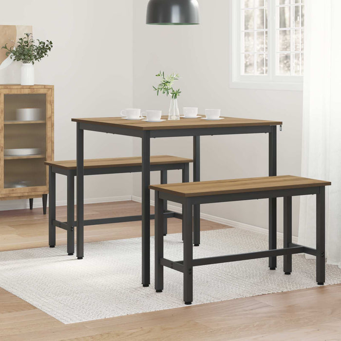 Mese de sufragerie 80 x 80 x 75 cm Lemn prelucrat Pătrat WALTI