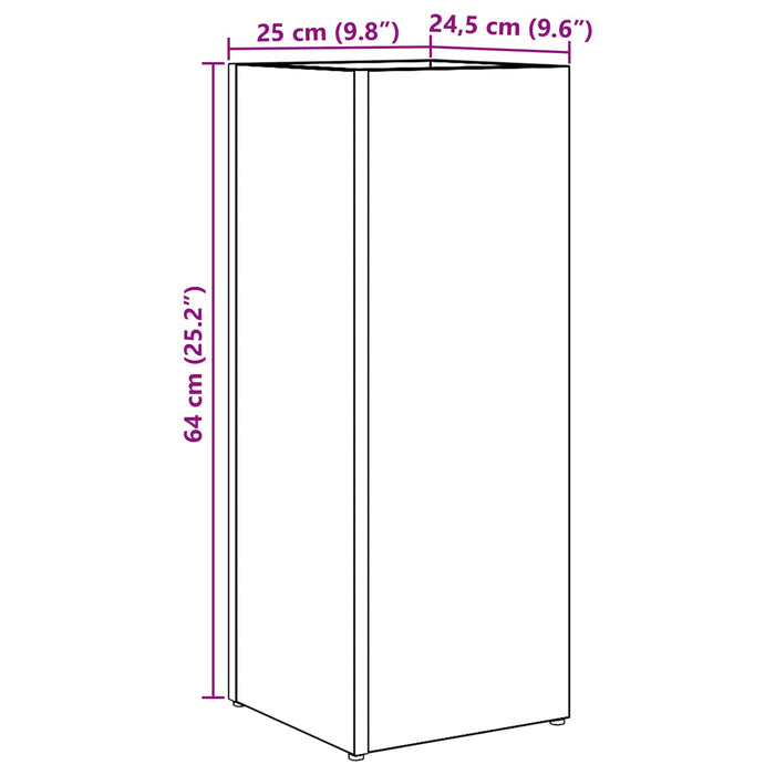 Suport pentru umbrele Stejar Artizanal 25 x 24,5 x 64 cm - WALTI WALTI
