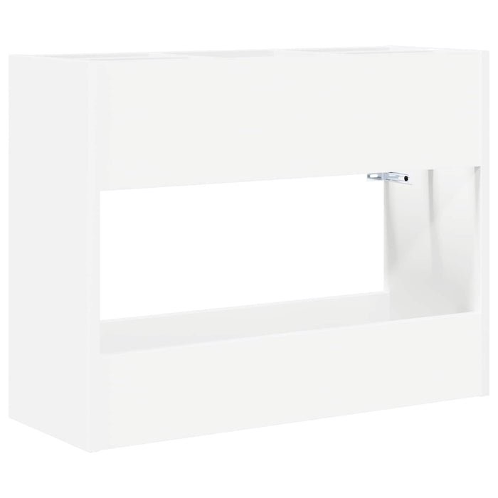 Suport pentru umbrele Alb 65 x 24 x 50 cm Lemn compozit - WALTI WALTI