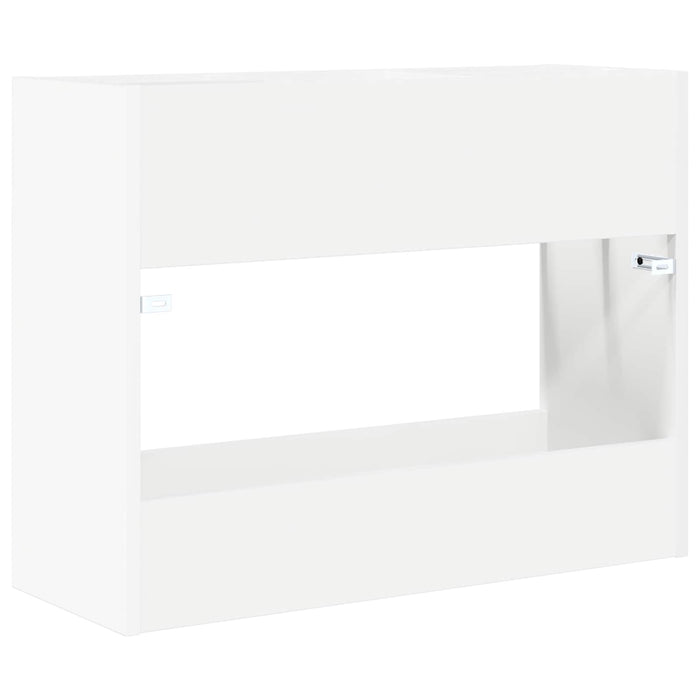 Suport pentru umbrele Alb 65 x 24 x 50 cm Lemn compozit - WALTI WALTI