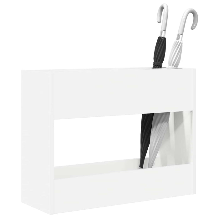 Suport pentru umbrele Alb 65 x 24 x 50 cm Lemn compozit - WALTI WALTI