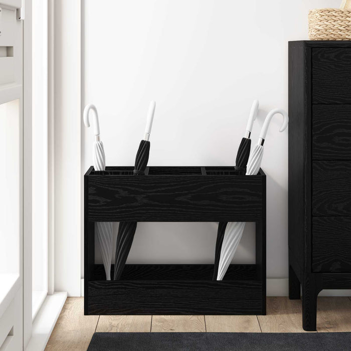 Suport pentru umbrele Stejar Negru 65 x 24 x 50 cm - WALTI WALTI