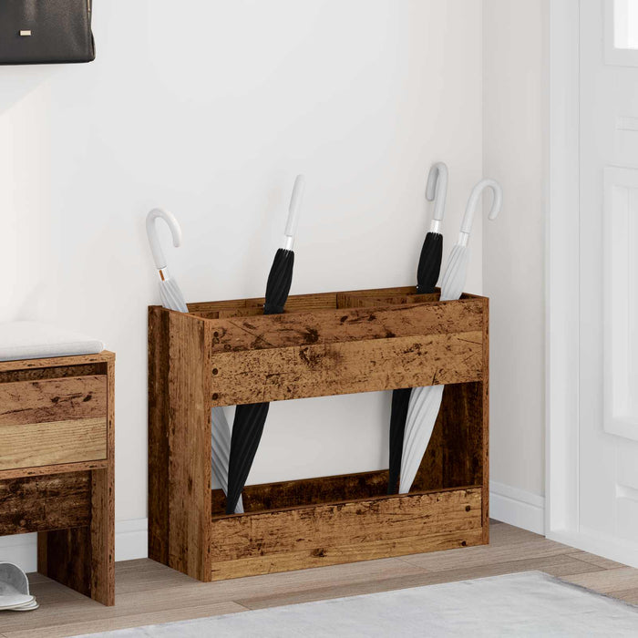 Suport pentru umbrele Lemn vechi 65 x 24 x 50 cm Lemn compozit - WALTI WALTI