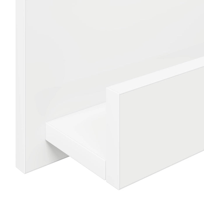 Raft pentru reviste cu raft Alb 51 x 11 x 102 cm Lemn compozit - WALTI WALTI