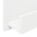 Raft pentru reviste cu raft Alb 51 x 11 x 102 cm Lemn compozit - WALTI WALTI