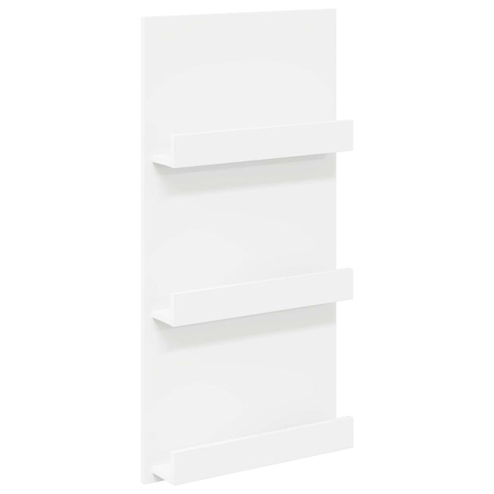 Raft pentru reviste cu raft Alb 51 x 11 x 102 cm Lemn compozit - WALTI WALTI