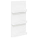 Raft pentru reviste cu raft Alb 51 x 11 x 102 cm Lemn compozit - WALTI WALTI