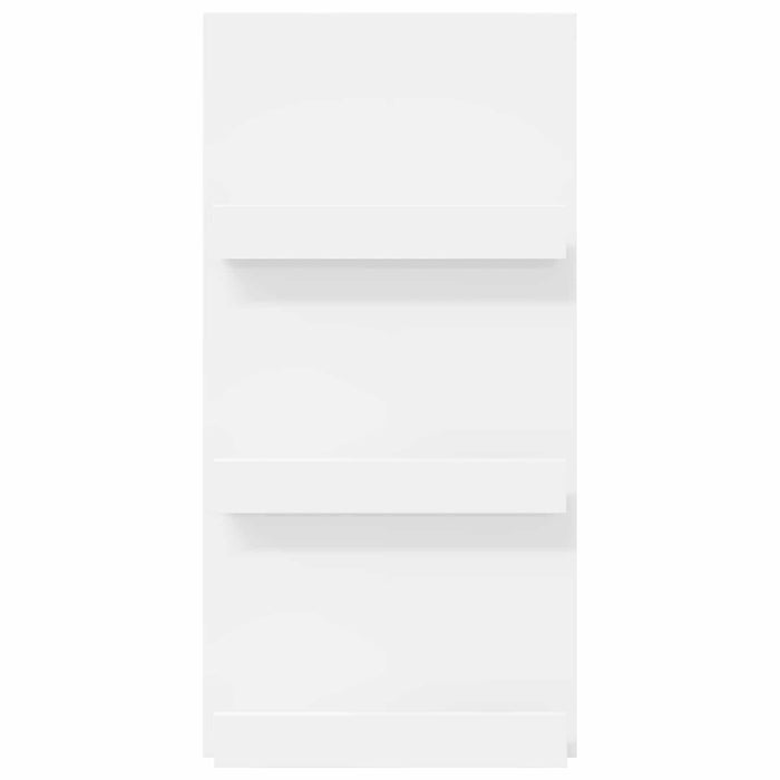 Raft pentru reviste cu raft Alb 51 x 11 x 102 cm Lemn compozit - WALTI WALTI