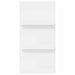 Raft pentru reviste cu raft Alb 51 x 11 x 102 cm Lemn compozit - WALTI WALTI