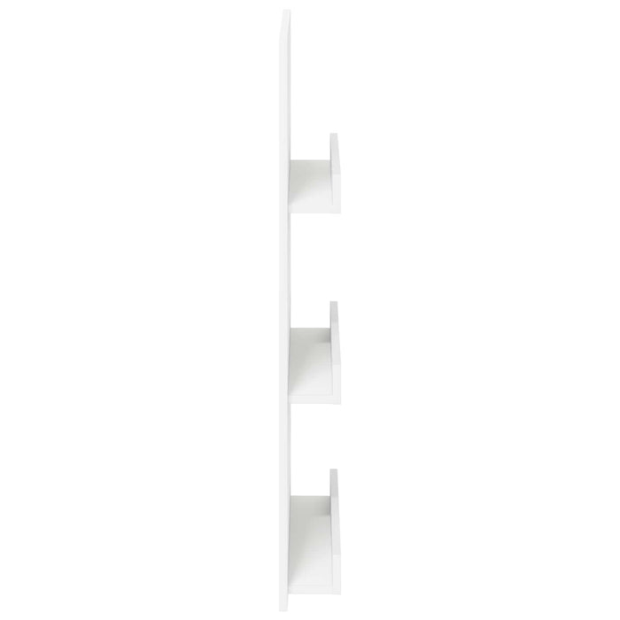 Raft pentru reviste cu raft Alb 51 x 11 x 102 cm Lemn compozit - WALTI WALTI