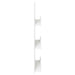 Raft pentru reviste cu raft Alb 51 x 11 x 102 cm Lemn compozit - WALTI WALTI
