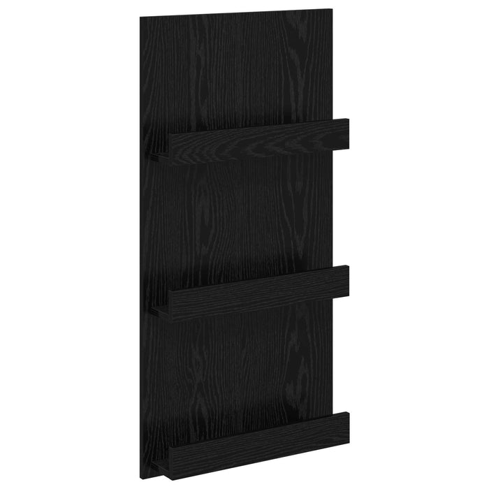 Raft pentru reviste Stejar Negru 51 x 11 x 102 cm Lemn compozit - WALTI WALTI