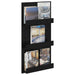 Raft pentru reviste Stejar Negru 51 x 11 x 102 cm Lemn compozit - WALTI WALTI