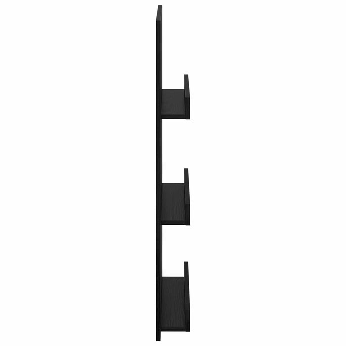 Raft pentru reviste Stejar Negru 51 x 11 x 102 cm Lemn compozit - WALTI WALTI