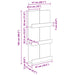 Raft pentru reviste cu raft Gri din beton 51 x 11 x 102 cm - WALTI WALTI