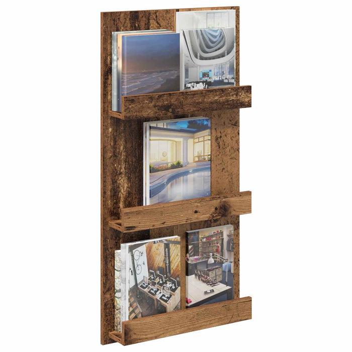 Raft pentru reviste Lemn vechi 51 x 11 x 102 cm Lemn compozit - WALTI WALTI