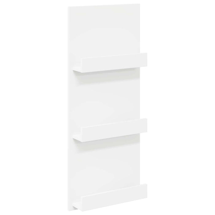 Raft pentru reviste cu raft Alb 51 x 11 x 102 cm Lemn compozit - WALTI WALTI